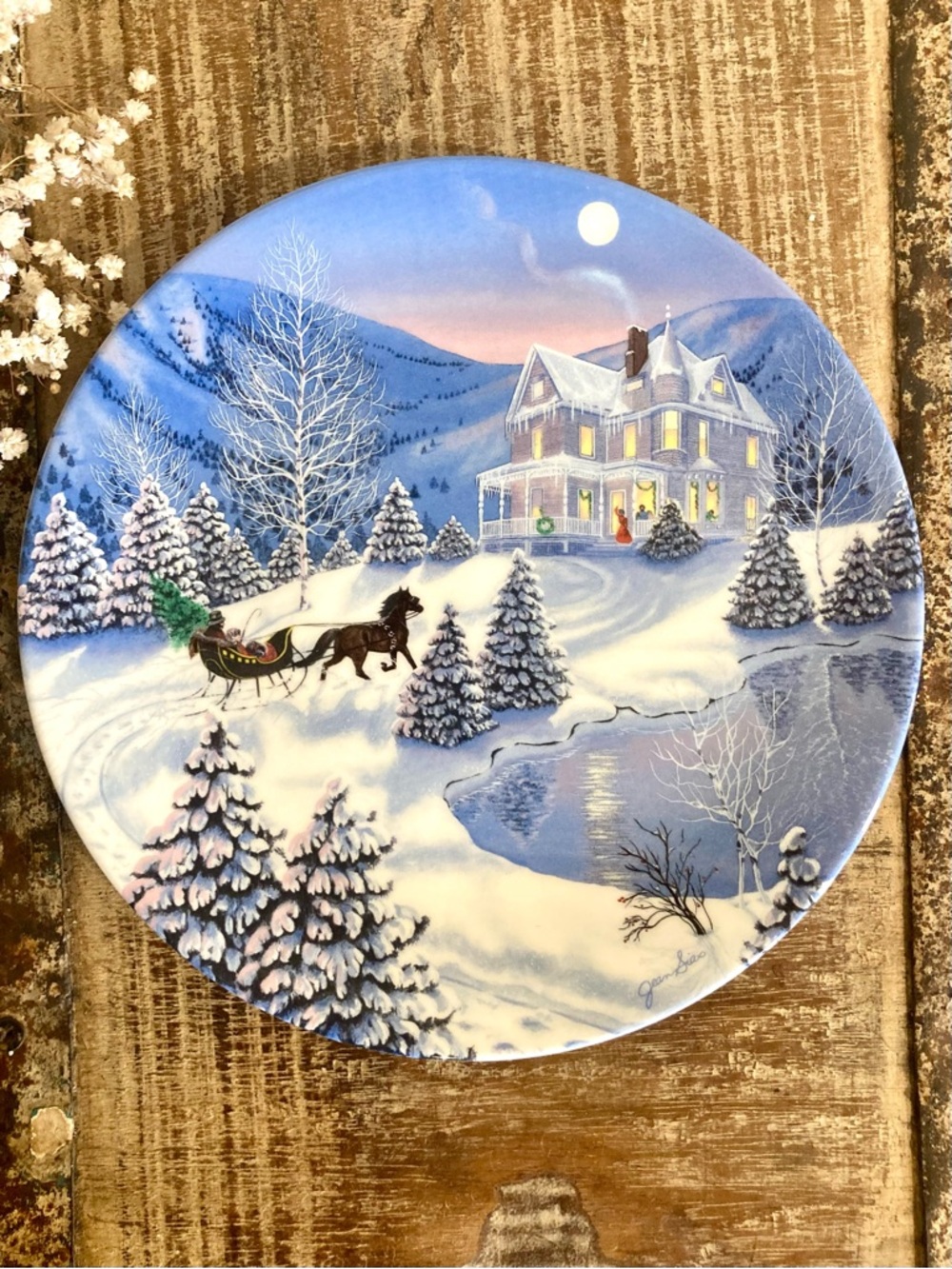 1991 “I’ll be Home for Christmas” WL George Decorative Plate